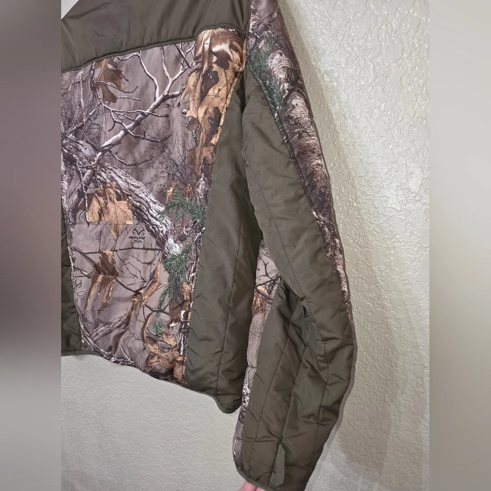 Mens Realtree Camouflage Jacket with Orange Accents - Picture 5 of 5